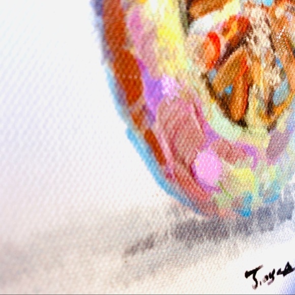 Nwt Scooter Vespa Canvas Painting Rainbow - Picture 6 of 9